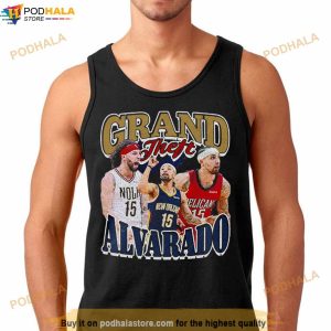 Grand Theft Alvarado New Orleans Pelicans Bootleg Graphic Shirt