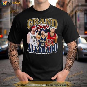Grand Theft Alvarado New Orleans Pelicans Bootleg Graphic Shirt 3