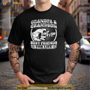 Grandpa And Grandson Gift Family Shirt Grandad Fist Bump Tee Shirt