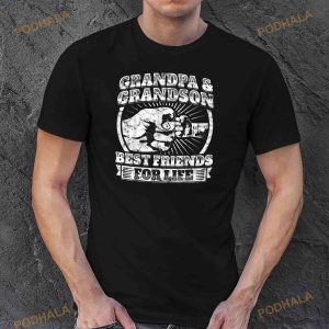 Grandpa And Grandson Gift Family Shirt Grandad Fist Bump Tee Shirt 2