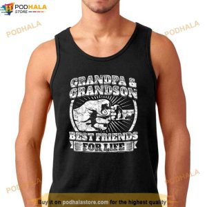 Grandpa And Grandson Gift Family Shirt Grandad Fist Bump Tee Shirt 3