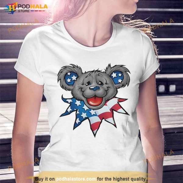 Grateful Dead Patriot Bear Head Independence 2023 Shirt