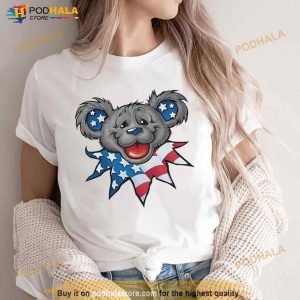 Grateful Dead Patriot Bear Head Independence 2023 Shirt 3