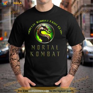 Green Logo Mortal Kombat Fight Club Shirt
