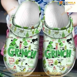 Grinch Adult Size Crocs Clog Shoes