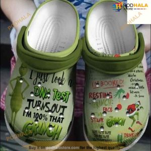 Grinch Christmas Crocs Clog Shoes For Fans