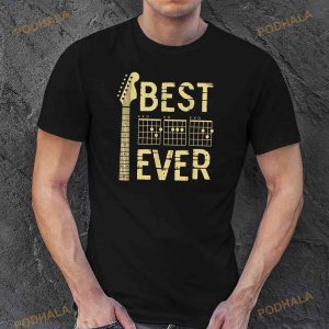 Guitarist Father Best Dad Ever D A D Chord Gifts Guitar Shirt 2