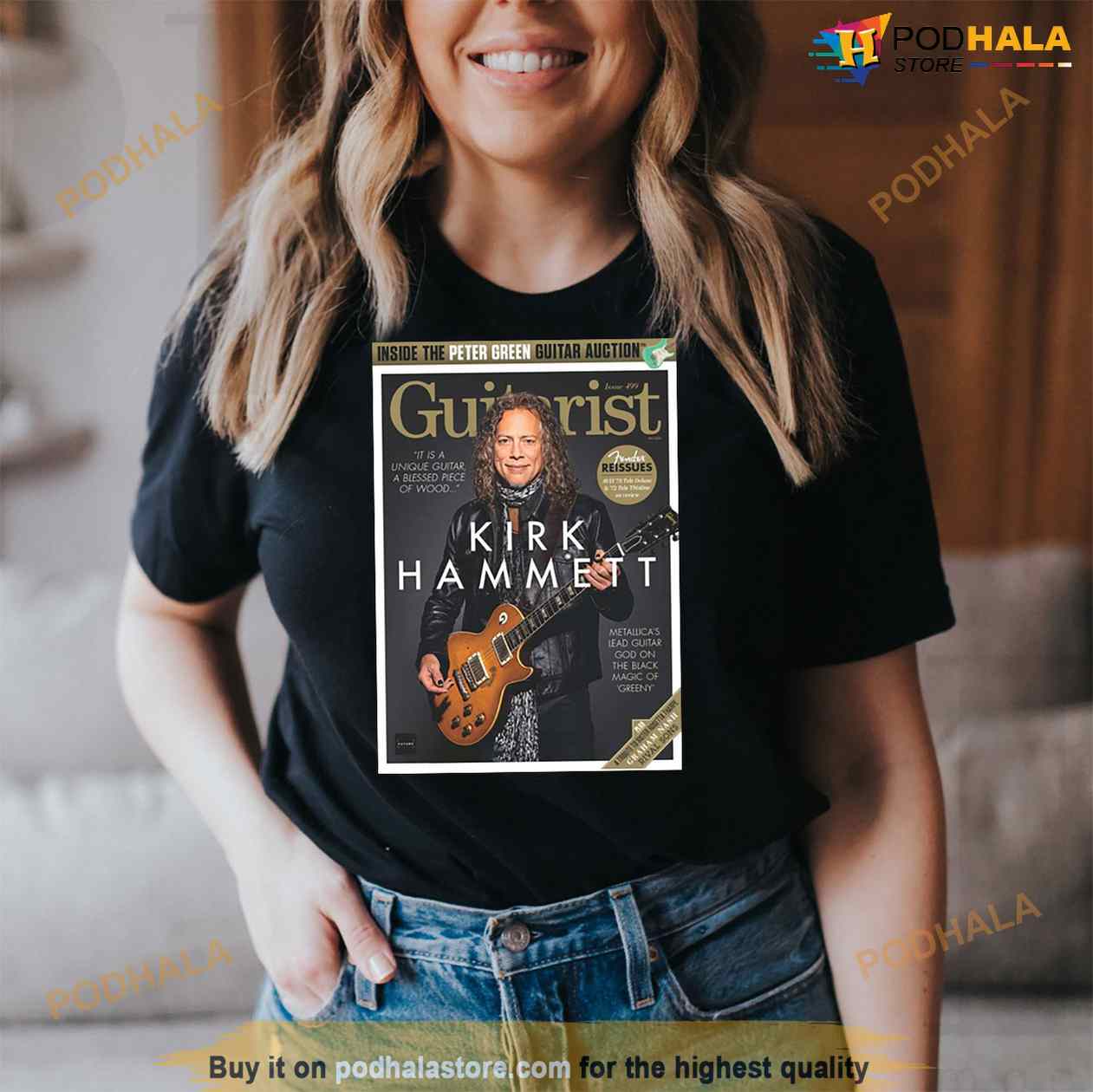Guitarist Magazine New Issue Kirk Hammett Metallica Lead Guitar Shirt Guitarist Magazine New Issue Kirk Hammett Metallica Lead Guitar Shirt