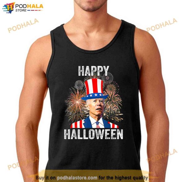 Halloween Funny Happy 4th Of July Anti Joe Biden Confused Shirt