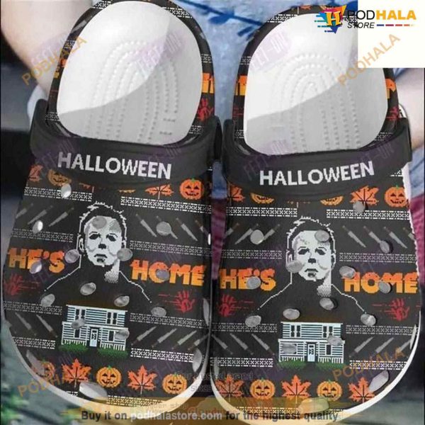 Halloween Pumpkin Michael Myers Crocs Clog For Men Women
