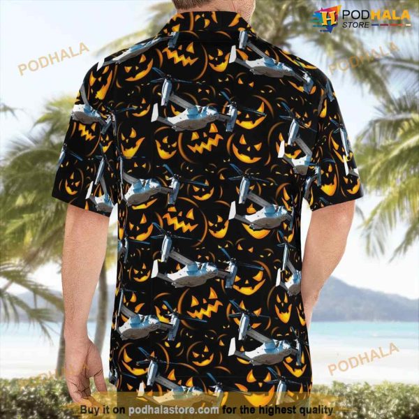 Halloween Us Air Force Bell Boeing V-22 Osprey Hawaiian Shirt For Men And Women