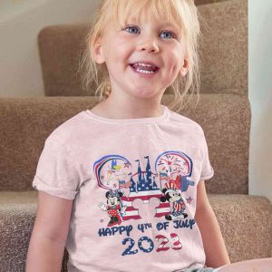 Happy 4th Of July Mickey Minnie Independence Day Shirt Magic Kingdom Mickey Tee 3