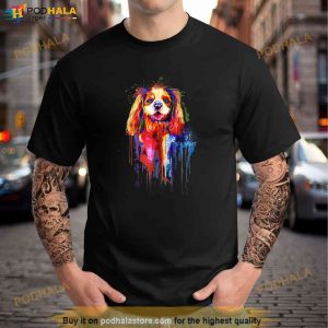 Happy Baby Cavalier Watercolor Art Trending Shirt 2