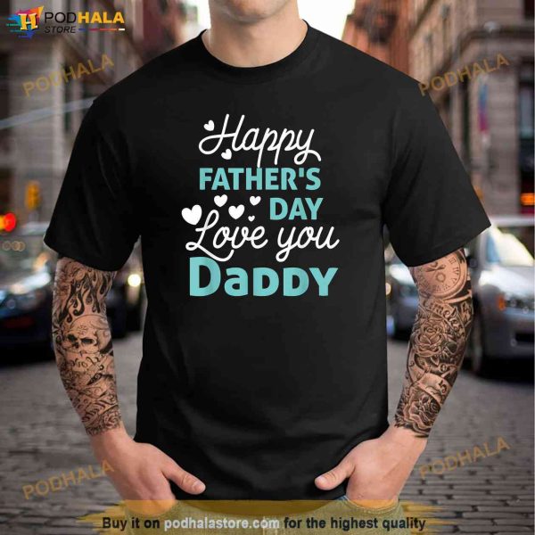 Happy Fathers Day Daddy Shirt 2023 for Dad Kids Shirt