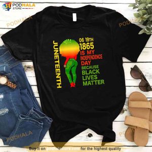 Happy Juneteenth Black Lives Matter Black Women Shirt 3