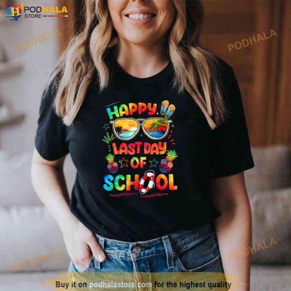 Happy Last Day of School Shirt Teachers End of Year Students Shirt