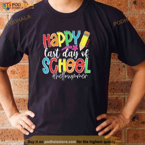 Happy Last Day Of School Teacher Kids Graduation Last Day Shirt 2