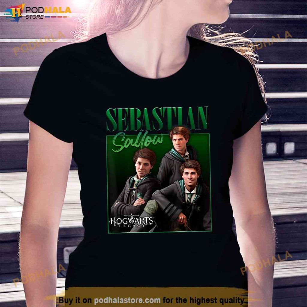 Harry Potter Hogwarts Legacy Sebastian Sallow Collage Shirt Podhalastore