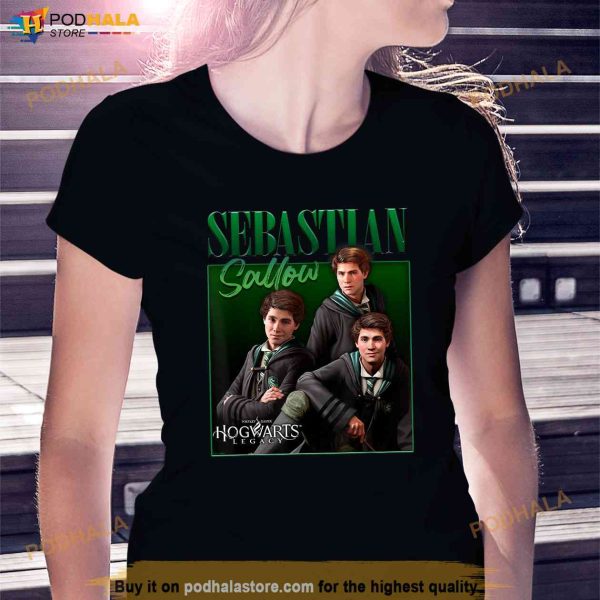 Harry Potter Hogwarts Legacy Sebastian Sallow Collage Shirt
