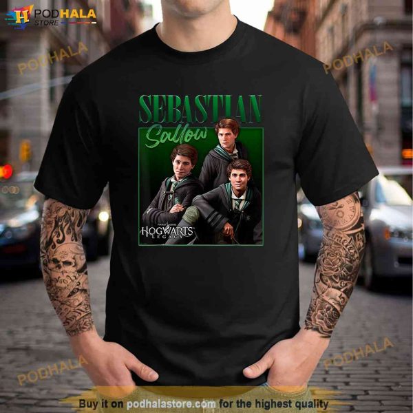 Harry Potter Hogwarts Legacy Sebastian Sallow Collage Shirt