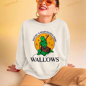 Having A Marvelous Time Wallows Frog Riding Turtle Band Tour Shirt