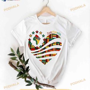 Heart Juneteenth Shirt, BLM Black Queen Tee, Freedom Equality TShirt
