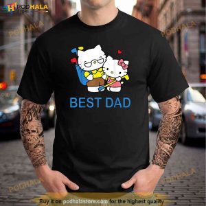 Hello Kitty Best Dad Fathers Day Shirt