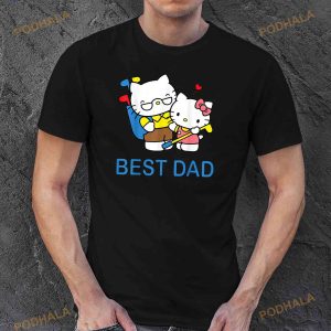 Hello Kitty Best Dad Fathers Day Shirt 3
