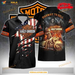 Highway To Hell Hdm Aloha Summer Design Hawaiian Shirt, Tropical Shirt