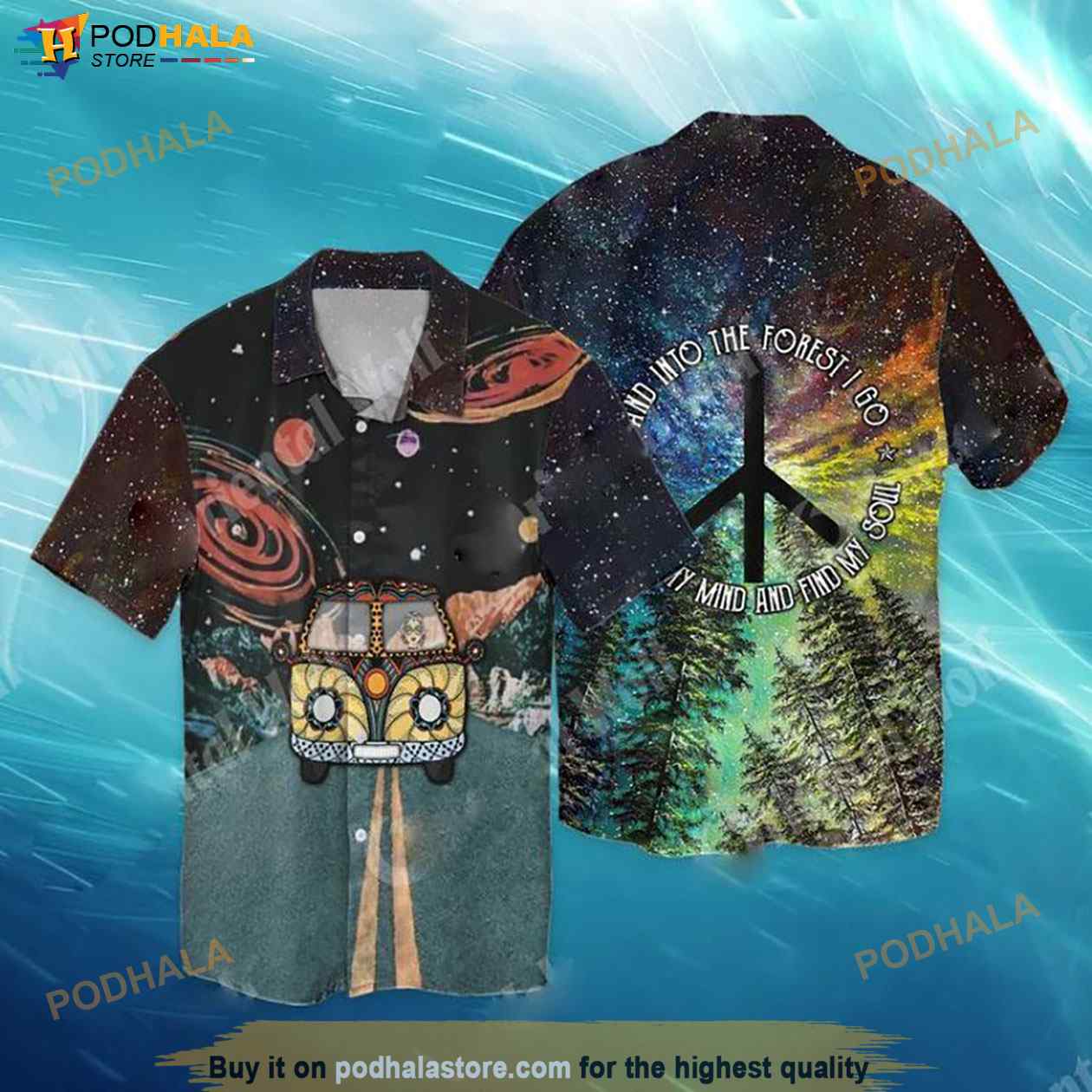 Hippie Galaxy Hand Into The Forest I Go My Mind And Find My Soul Funny Hawaiian Shirt Hippie Galaxy Hand Into The Forest I Go My Mind And Find My Soul Funny Hawaiian Shirt