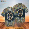 Hippie Peace Sign Funny Hawaiian Shirt, Hawaiian Button Up Shirt