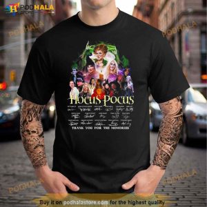 Hocus Pocus Thank You For The Memories Signatures 2023 Shirt 2