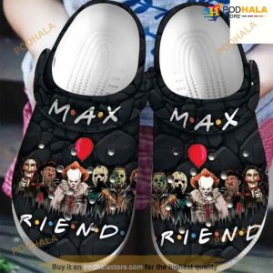 Horror Friends Scary Faces Personalised Name Crocs Clog Gifts For Men Women