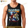 Horror Movie Characters Dutch Bros Coffee Halloween T Shirt