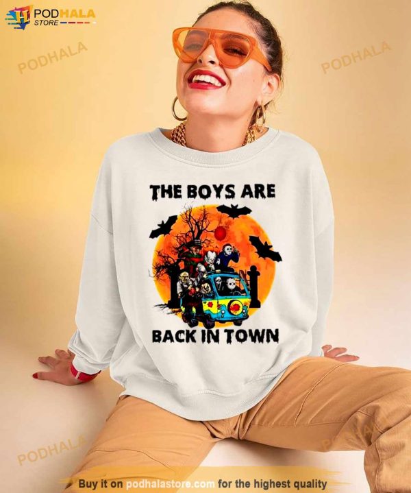 Horror Movie The Boys Are Back In Town Halloween Shirt