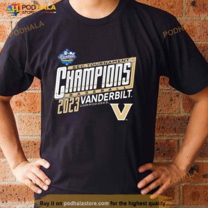 Hot Vanderbilt Commodores 2023 Sec Baseball Conference Tournament Champions Locker Room T Shirt 2