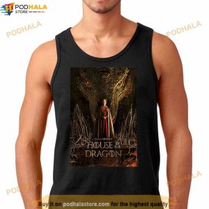 House Of The Dragon Rhaenyra Targaryen Iron Throne Poster T Shirt 3