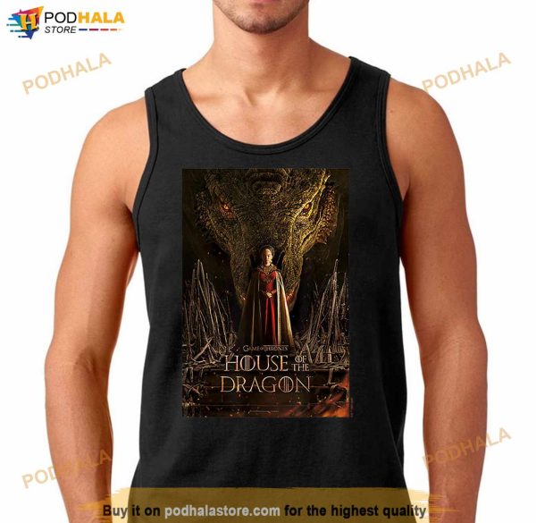 House of the Dragon Rhaenyra Targaryen Iron Throne Poster T Shirt