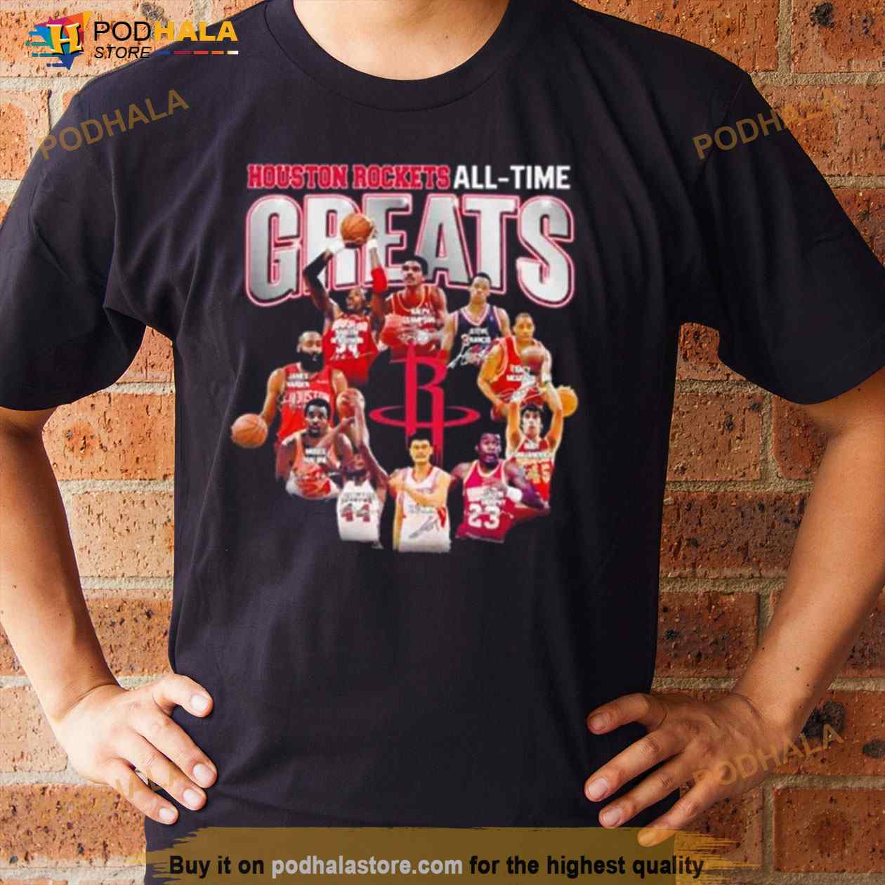 Houston Rockets All Time Greats Signatures 2023 Shirt Houston Rockets All Time Greats Signatures 2023 Shirt