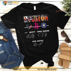 Houston Sports Team Houston Texan Houston Rockets And Houston Astros Signatures Shirt 3