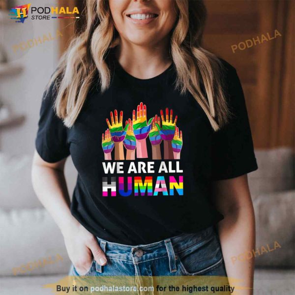 Human LGBT Pride Parade Shirts Plus Size Shirt