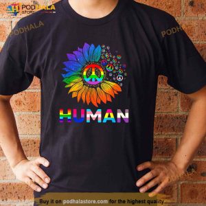 Human Sunflower Rainbow Lgbt Flag Gay Pride Proud Lgbtq Shirt 1