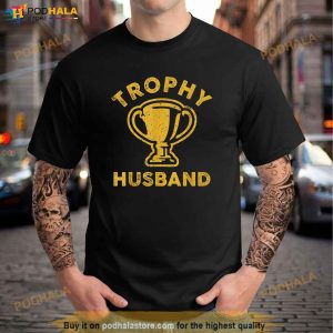 Husband Trophy Cup Vintage Retro Design Fathers Day Gift Shirt