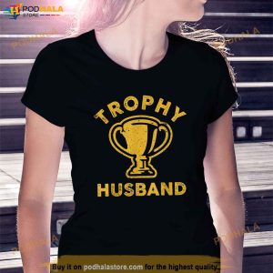 Husband Trophy Cup Vintage Retro Design Fathers Day Gift Shirt 2