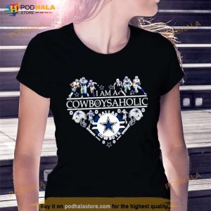 I Am A Cowboysaholic Heart Dallas Cowboys Shirt 2