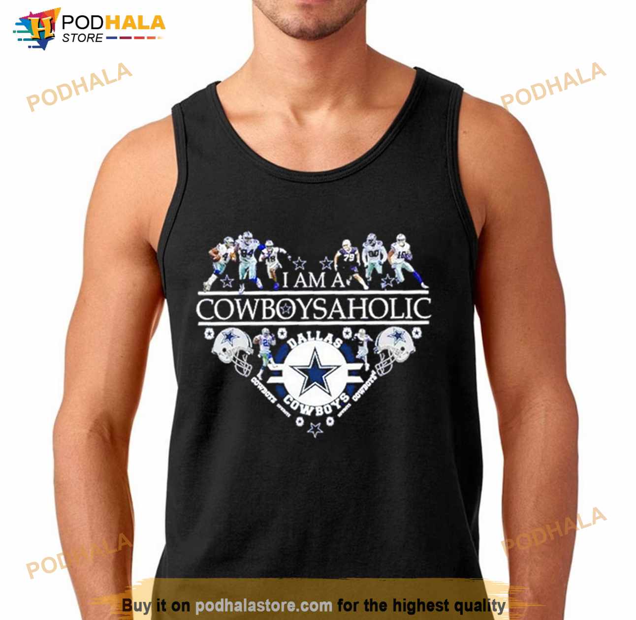 I am a Cowboysaholic heart Dallas Cowboys Shirt - Bring Your Ideas