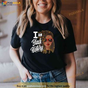 I Am Black History Locs Girl Locd African Women Juneteenth Shirt 3