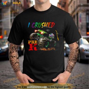 I Crushed Pre K Graduation Truck Lover Shirt 3