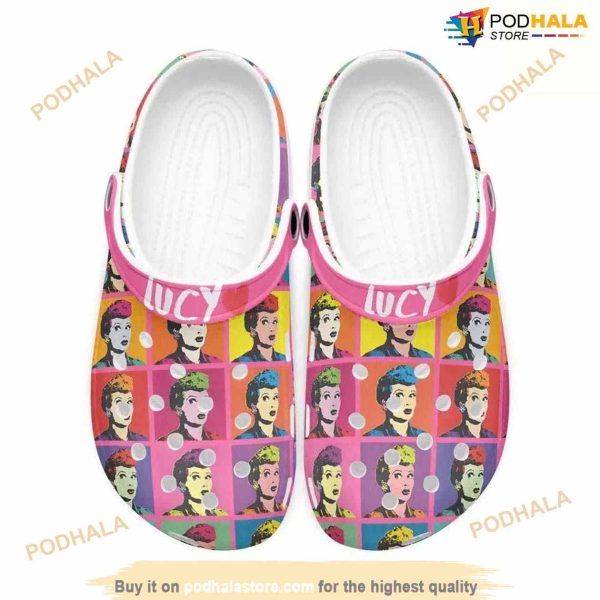 I Love Lucy Adult Size Crocs Clog Shoes
