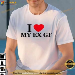 I Love My Ex Girlfriend Red Heart Shirt, I Heart My Ex TShirt
